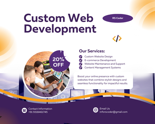 Custom Web Development Solutions in Delhi NCR