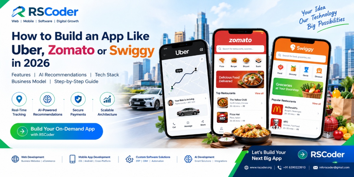How to Build an App Like Uber, Zomato or Swiggy ?