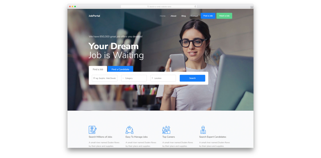 Job Portal Web Design